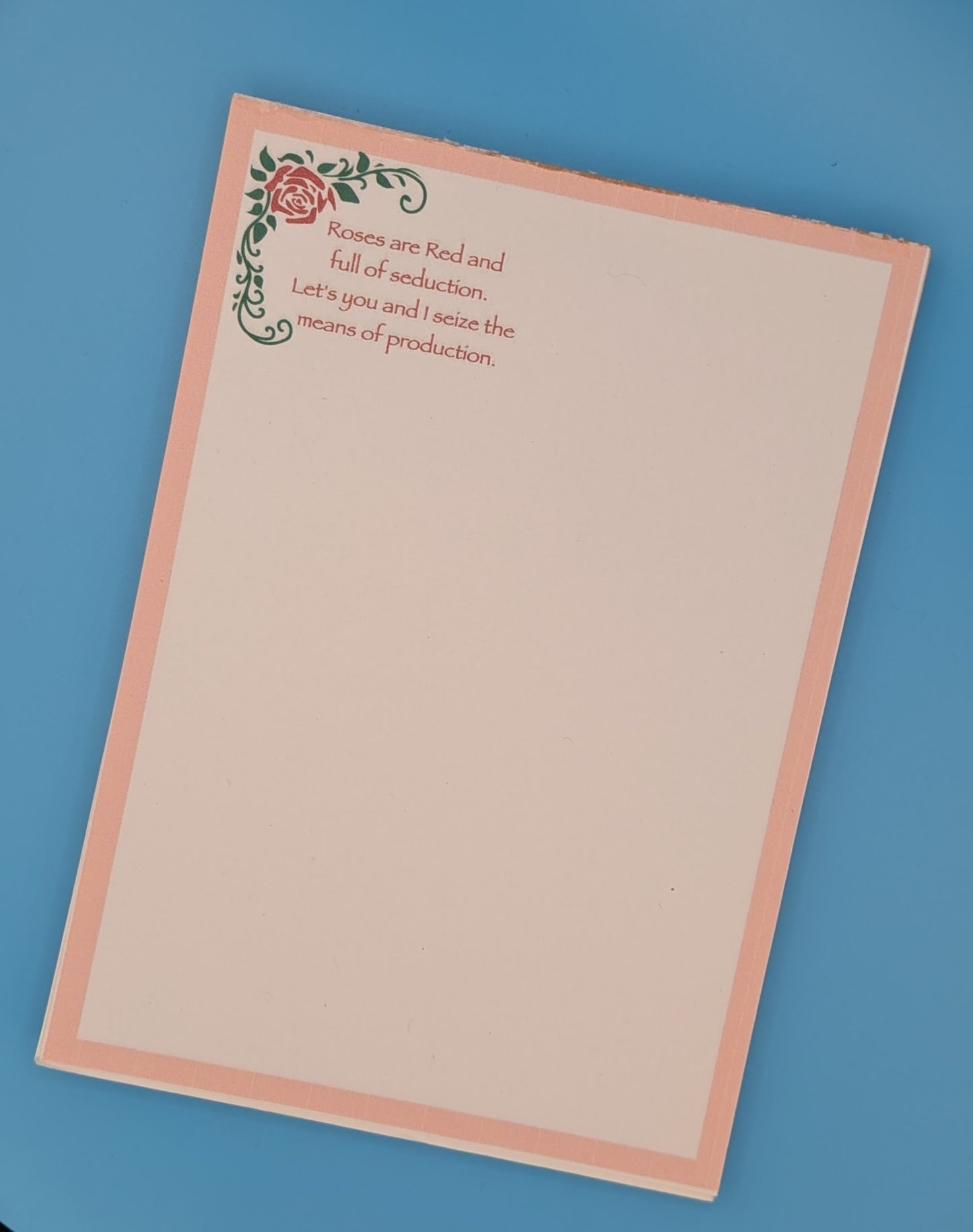 Roses are red Notepad